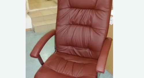 Обтяжка офисного кресла. Белая Калитва